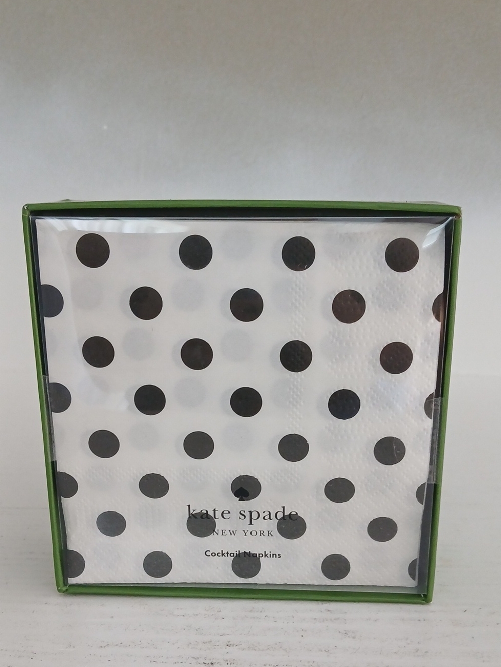 kate spade White Napkins with Black Polka Dots 50ct